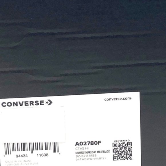 Converse Chuck Taylor High Top Shoes Nomad Khaki Canvas Women's Sneakers A02780F - Picture 10 of 10